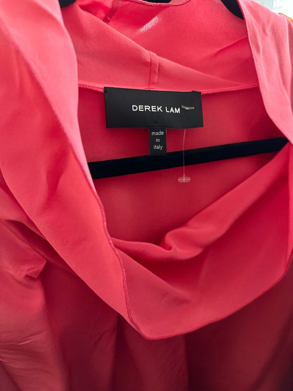 Derek Lam ✨🇮🇹✨Silk Coral-Pink Cowl-Neck Blouse
